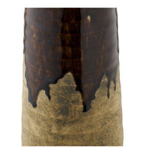 Alternative view of Vase, keramik, brun, ø11x39 cm
