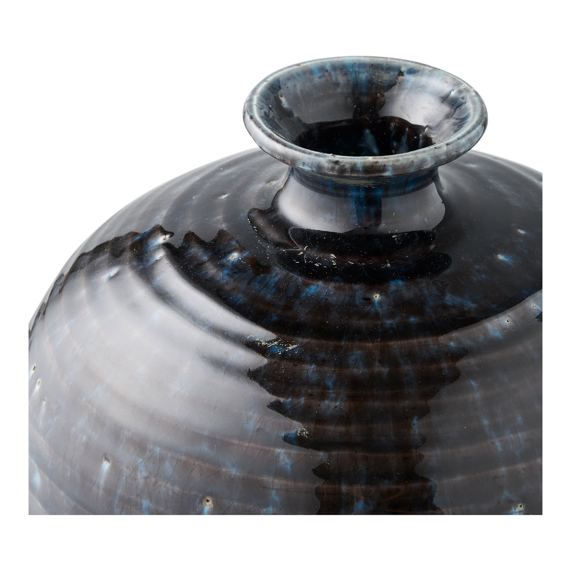 Vase, keramik, mørkeblå, ø27x44,5 cm - Billede 3