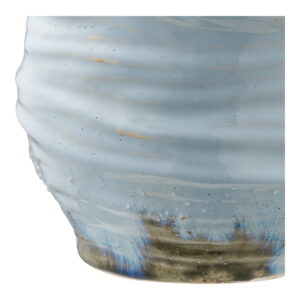 Vase, keramik, lyseblå, ø19,5x22,5 - Billede 3
