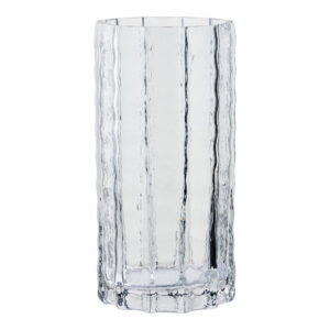 Vase, mundblæst glas, smoke grå, ø10x20 cm