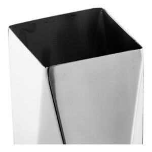 Alternative view of Vase, rustfri stål, sølv, 8x8x23 cm