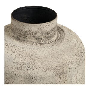 Hou Dekorationskrukke, metal, antik beige, ø24x60,5 cm - Billede 5