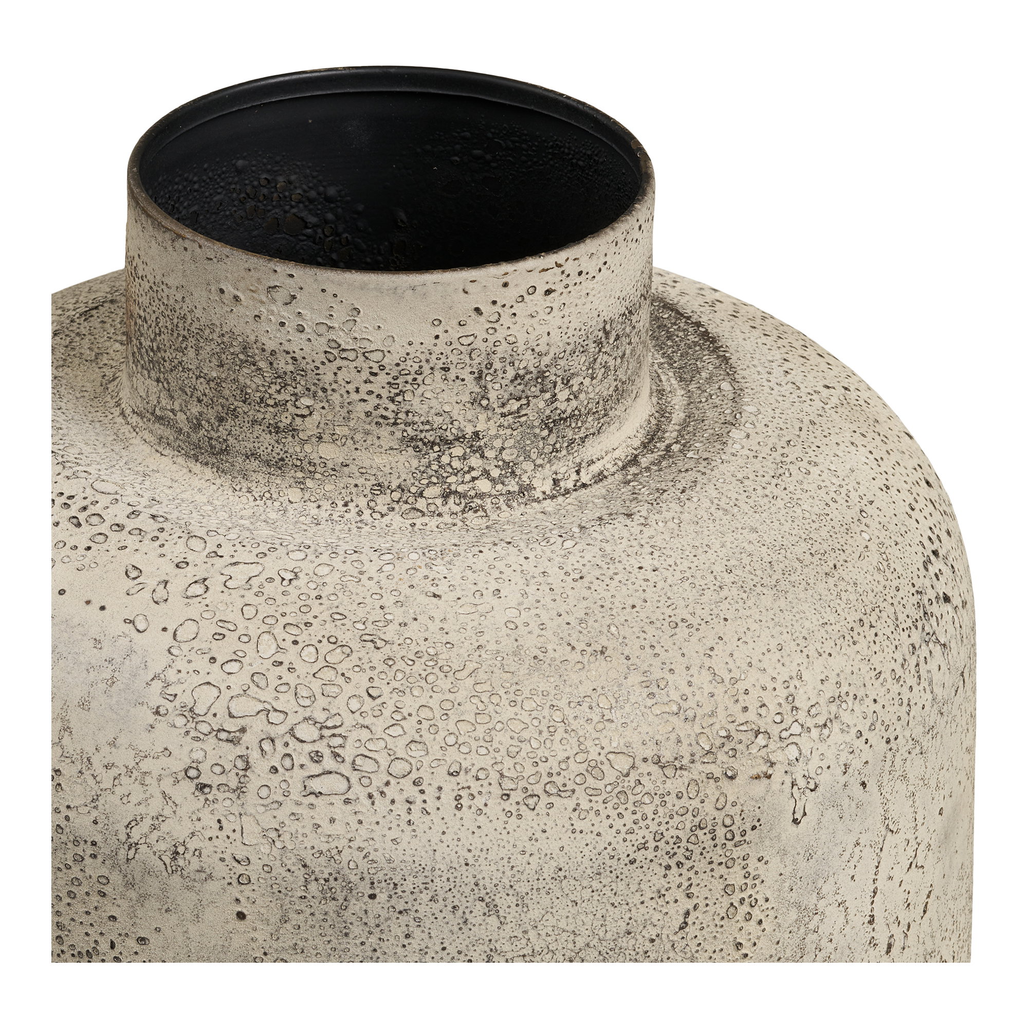 Hou Dekorationskrukke, metal, antik beige, ø24x60,5 cm - Billede 5