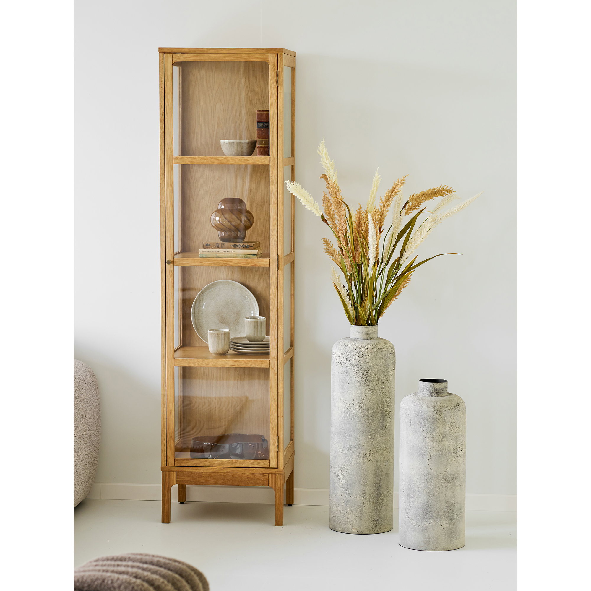 Hou Dekorationskrukke, metal, antik beige, ø24x78,5 cm - Billede 7