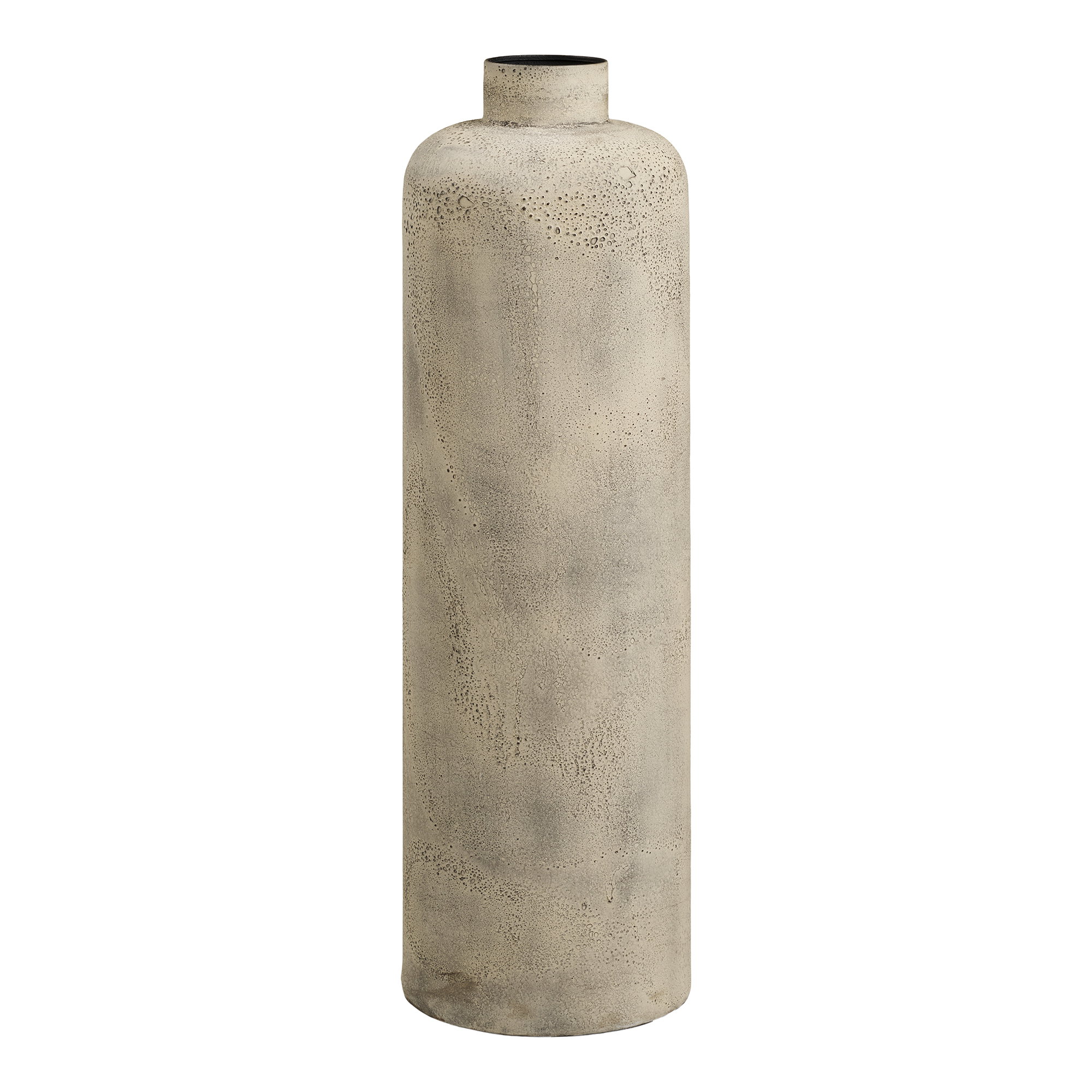 Hou Dekorationskrukke, metal, antik beige, ø24x78,5 cm - Billede 4