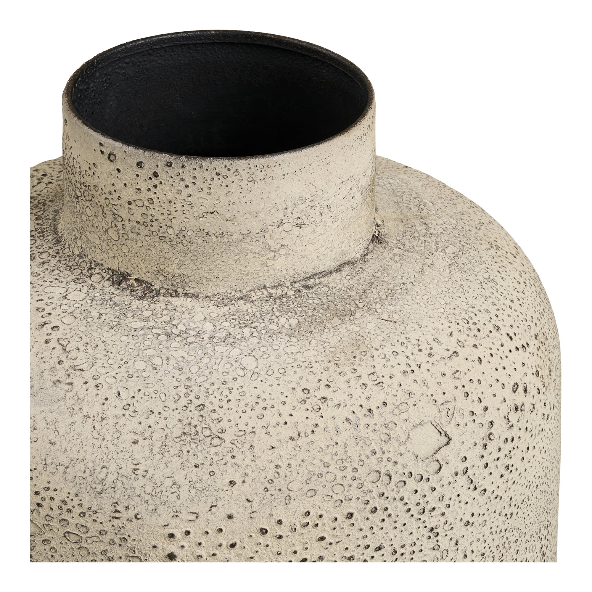 Hou Dekorationskrukke, metal, antik beige, ø24x78,5 cm - Billede 5