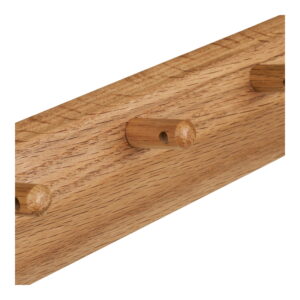 Barco Knagerække med 5 knager, egetræ, 50x8,5 cm - Billede 3