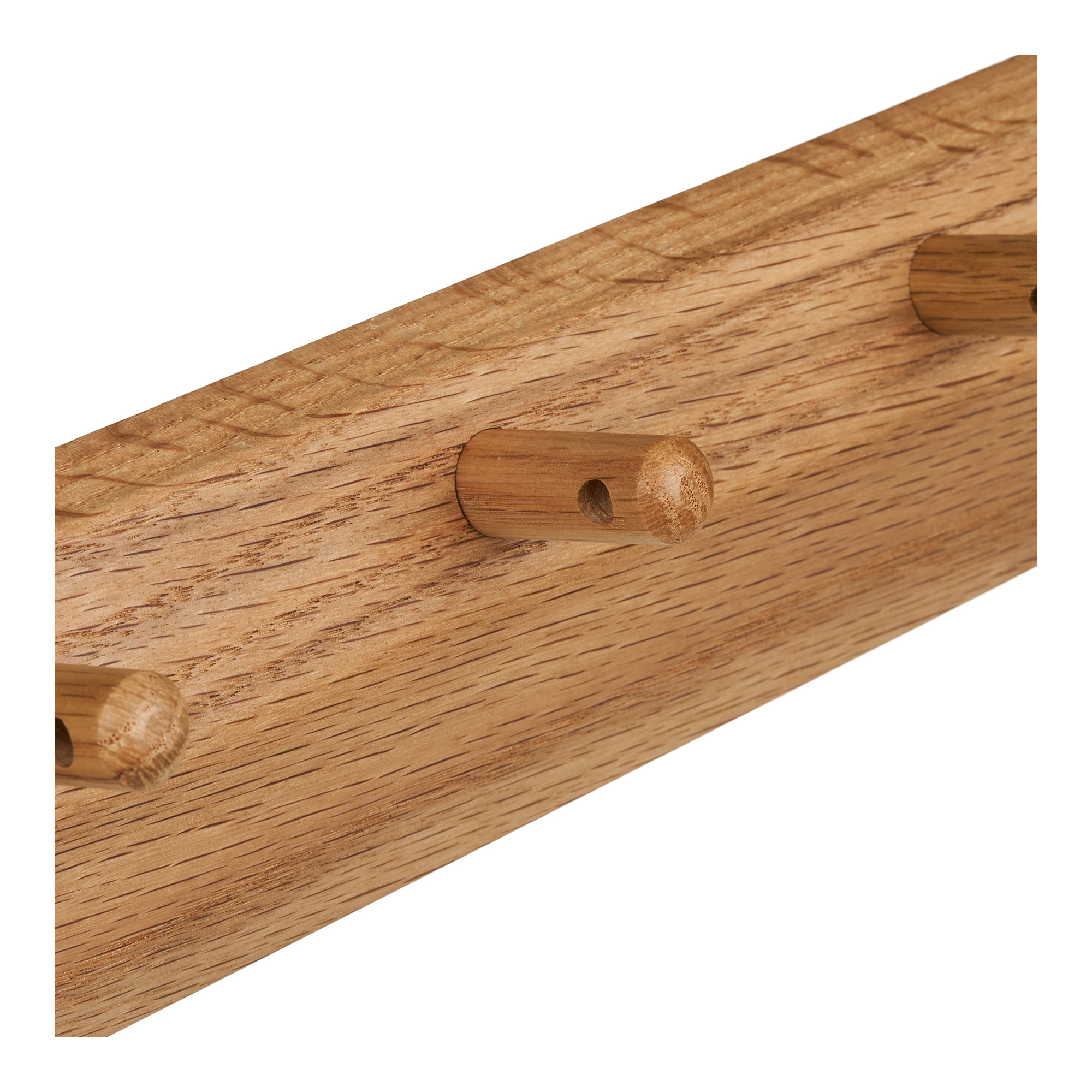 Barco Knagerække med 5 knager, egetræ, 50x8,5 cm - Billede 3