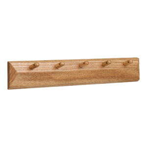Barco Knagerække med 5 knager, egetræ, 50x8,5 cm