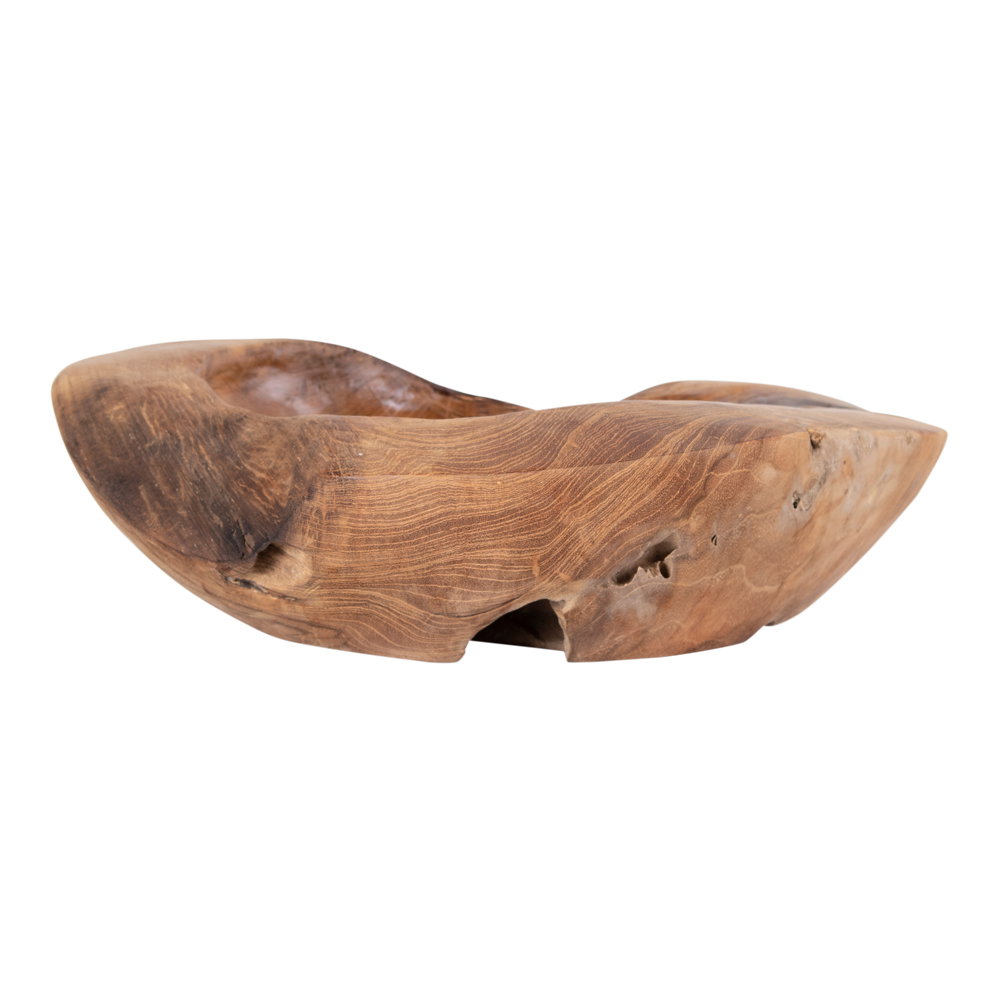 Rio Skål, teak, natur, ø30x10 cm - Billede 2