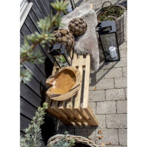 Rio Skål, teak, natur, ø30x10 cm - Billede 4