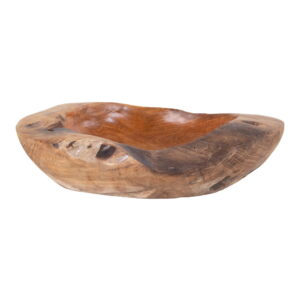 Rio Skål, teak, natur, ø30x10 cm