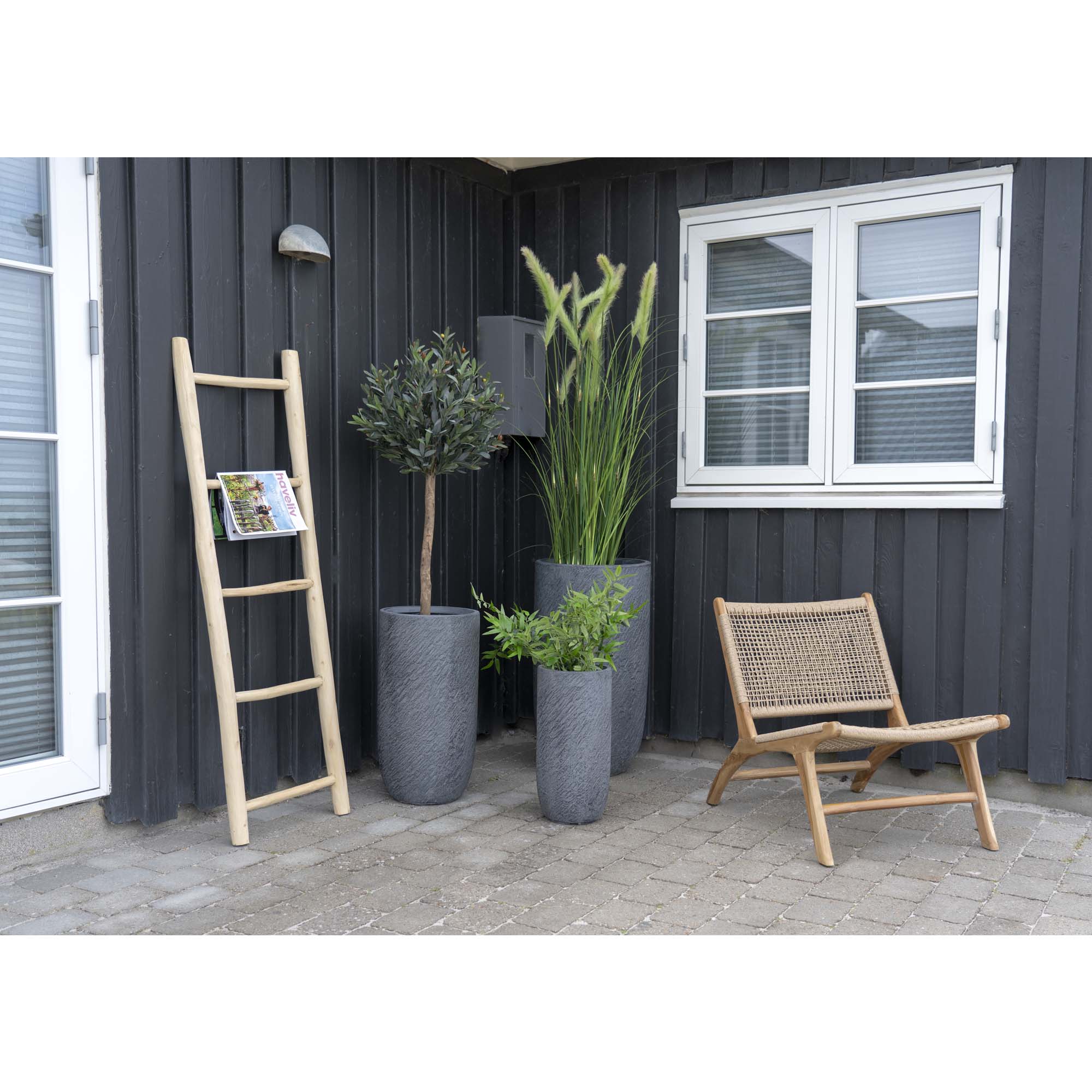 Dekorationsstige, teak, natur, 50x150 cm - Billede 5