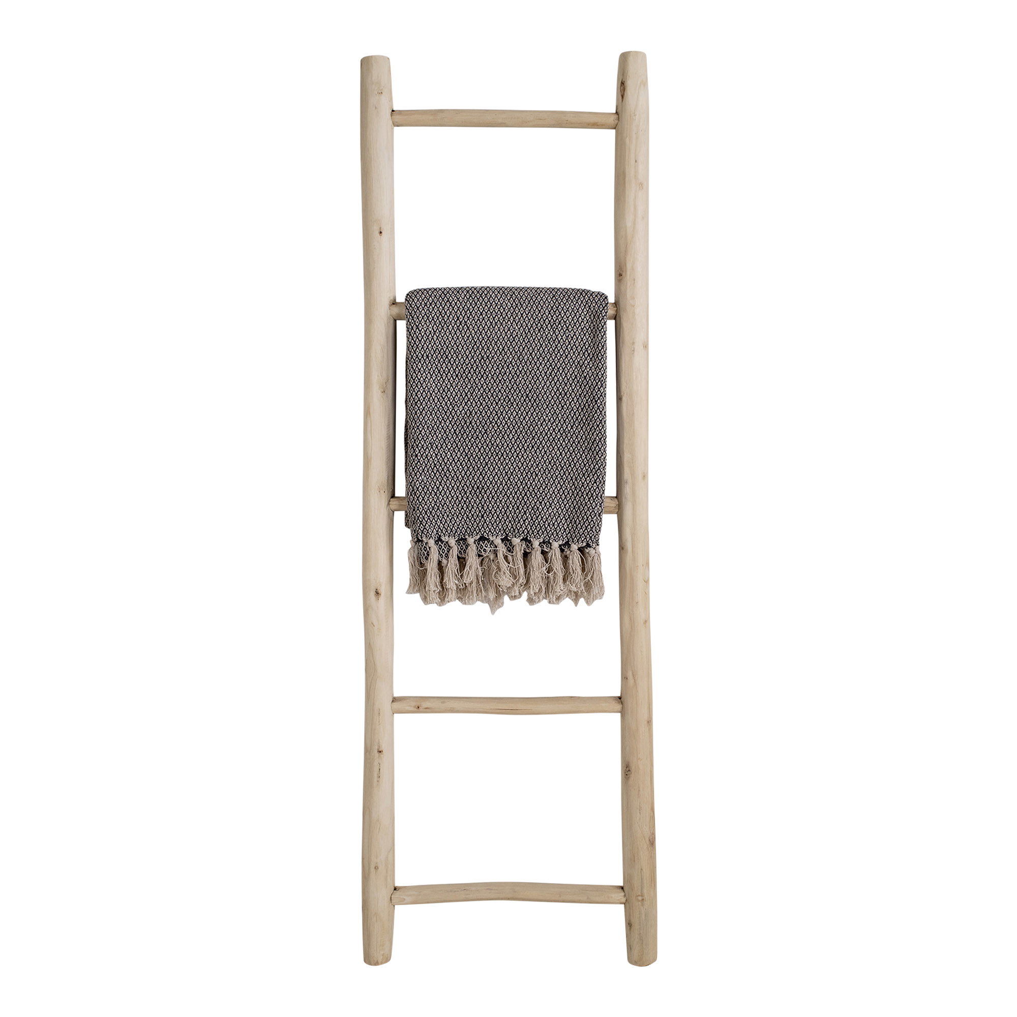 Dekorationsstige, teak, natur, 50x150 cm - Billede 2
