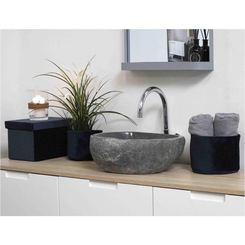 Donau Riverstone Vask, sten, natur, 35x40x15 cm - Billede 6