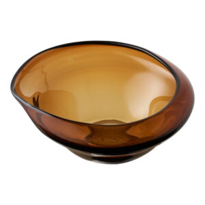 Alternative view of Skål, mundblæst glas, smoked brun, 29x26x11 cm