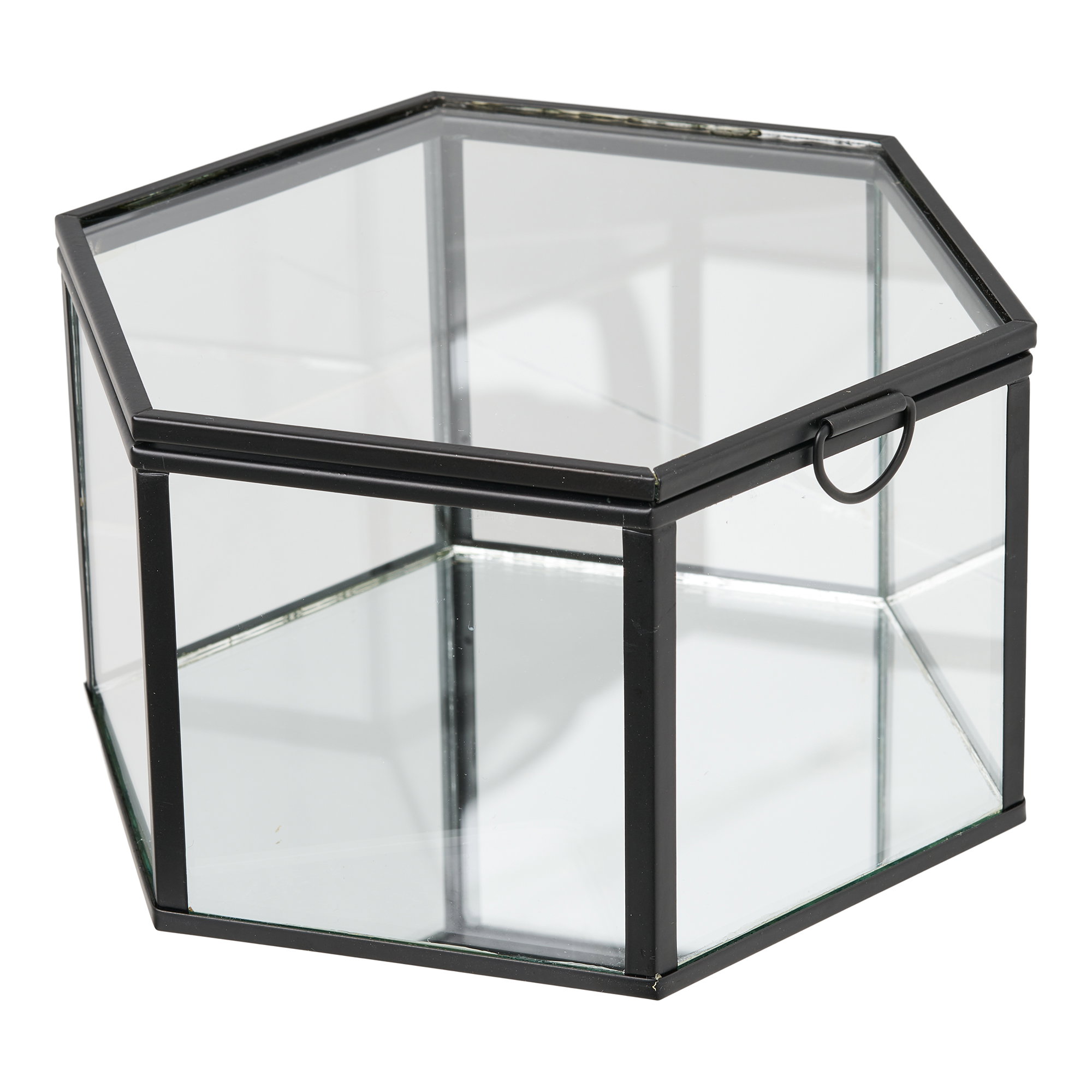 Torpe Boks, glas/metal, klar/sort, sæt af 2 - Billede 3