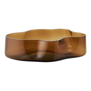 Alternative view of Fad, glas, smoked brun, 29,5x24x7 cm