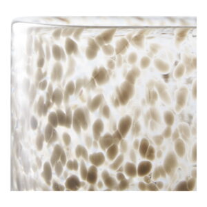 Lysestage, glas, brun, ø12x12 cm - Billede 2