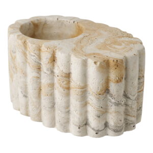 Alternative view of Fyrfadsstage, cement, brun/beige, ø10,5x6 cm