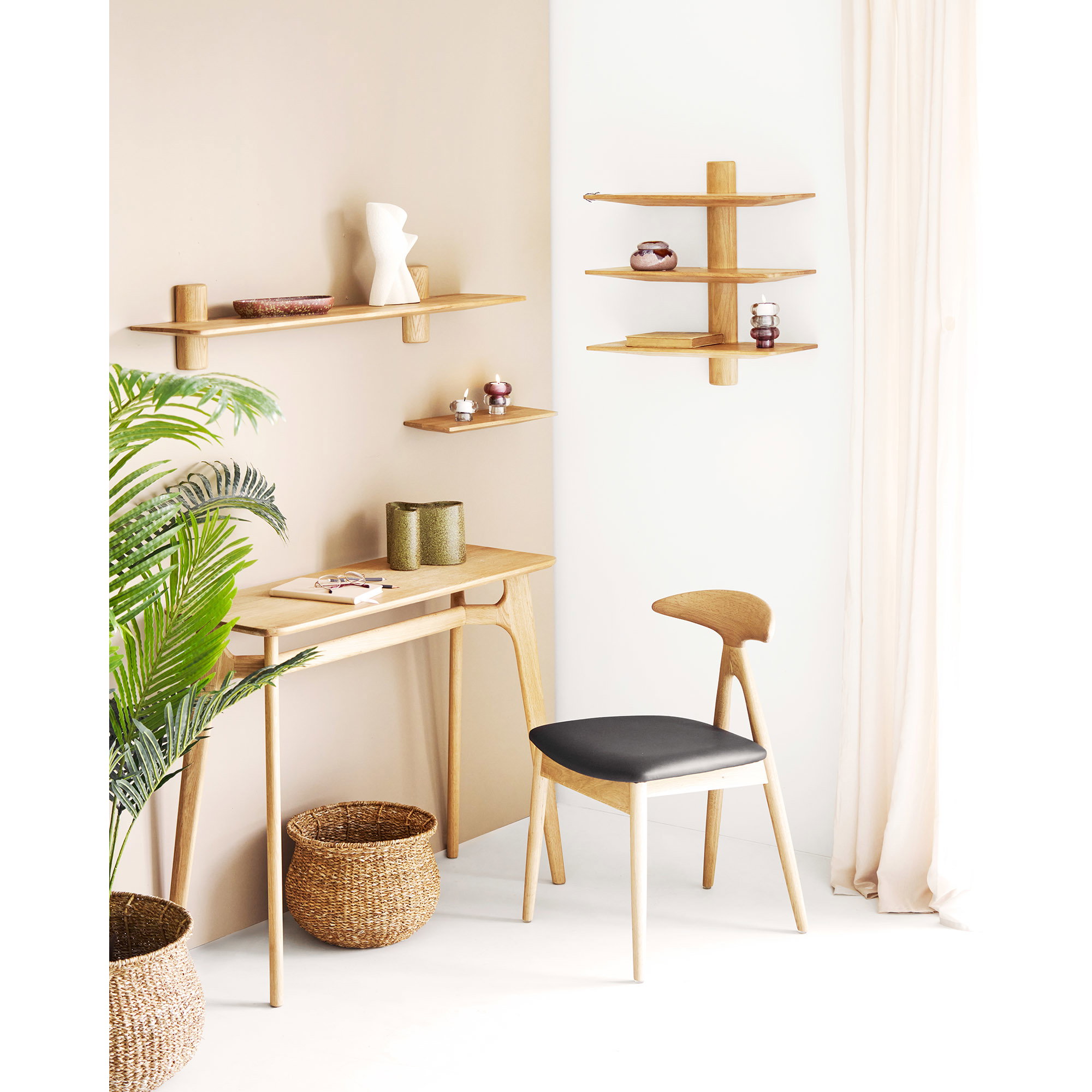 Lysestager, glas, klar/smoked grå/marron rød, sæt af 3 - Billede 15