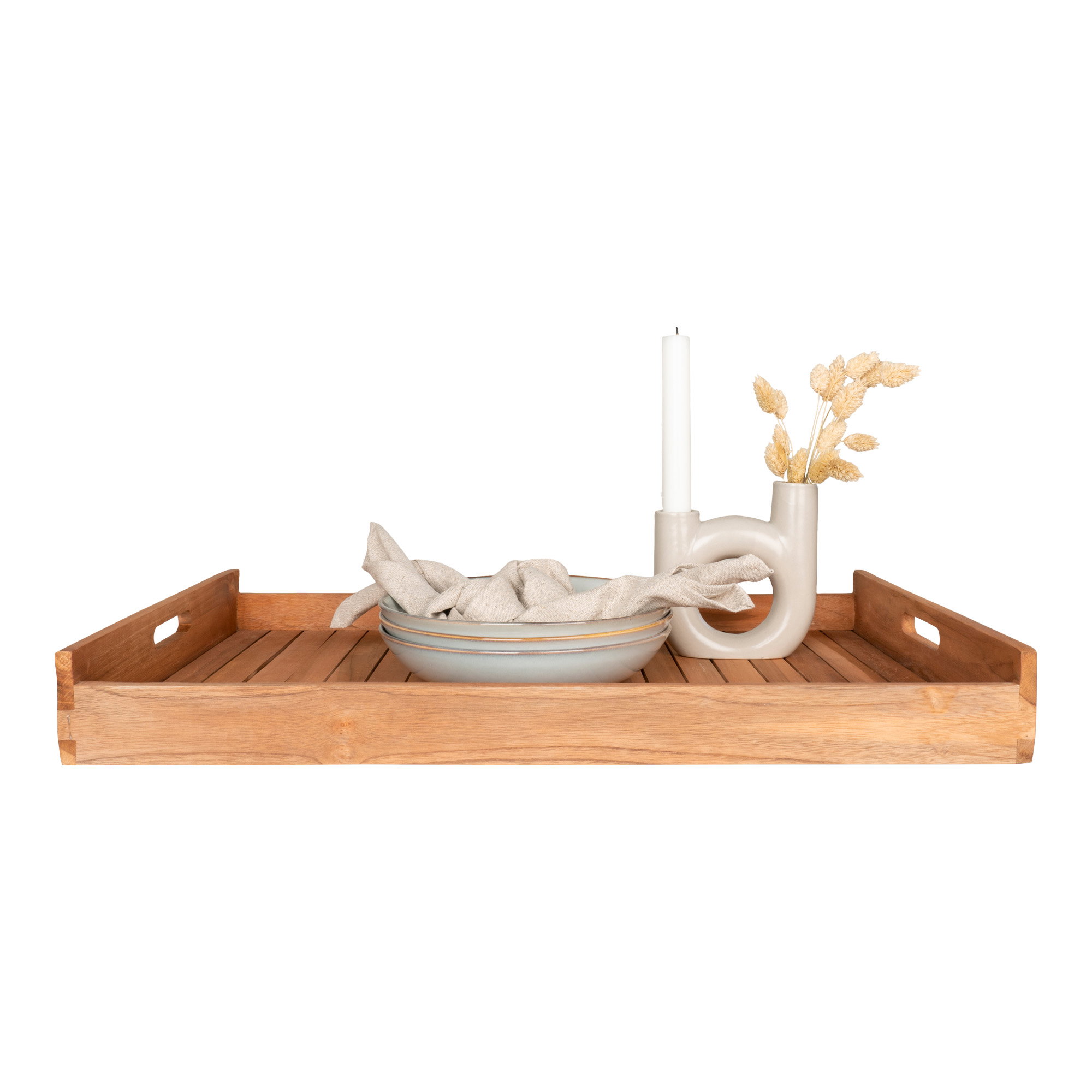 Faro Bakke, teak, natur, 58x38 cm - Billede 2