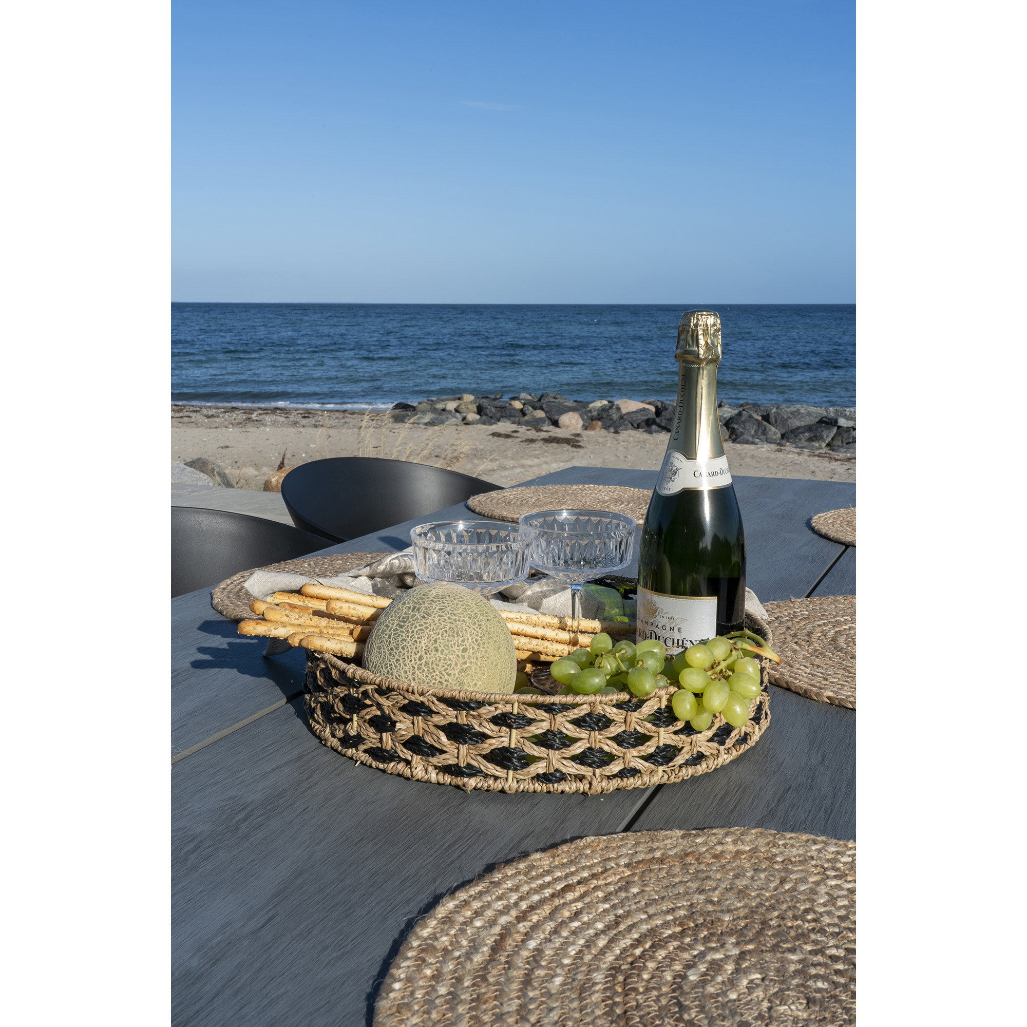 Nerja Bakke, søgræs, sort/natur, ø38 cm - Billede 5