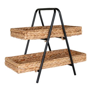 Alternative view of Alfaro Bakke, vandhyacint/metal, sort/natur, 42x23x43,5 cm