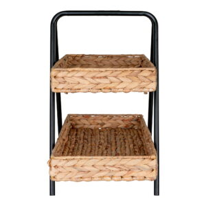 Alfaro Bakke, vandhyacint/metal, sort/natur, 42x23x43,5 cm - Billede 3