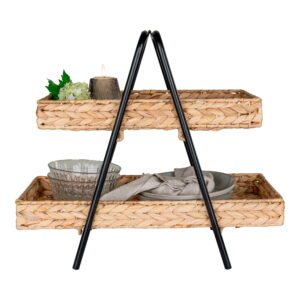 Alfaro Bakke, vandhyacint/metal, sort/natur, 42x23x43,5 cm - Billede 4