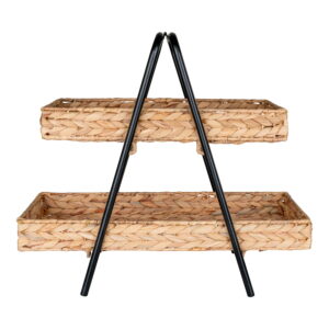 Alfaro Bakke, vandhyacint/metal, sort/natur, 42x23x43,5 cm