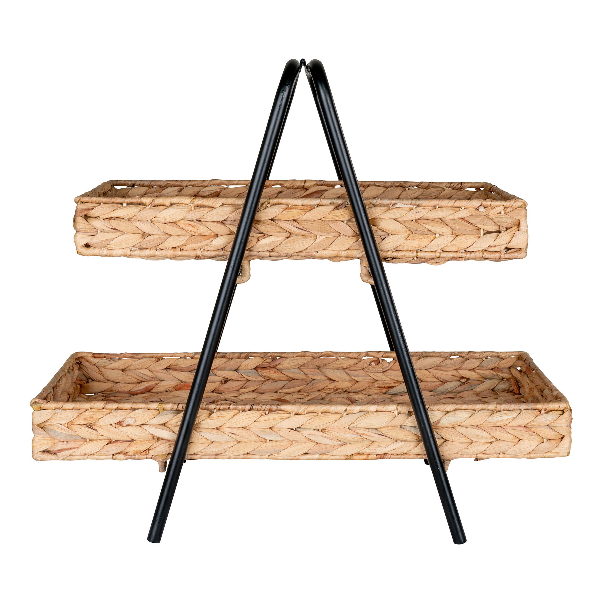Alfaro Bakke, vandhyacint/metal, sort/natur, 42x23x43,5 cm