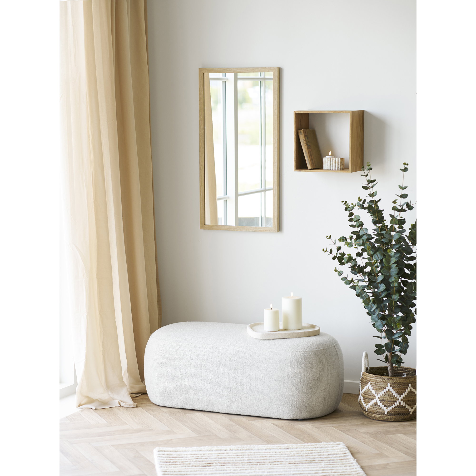 Bakke, cement, beige, 35x30x2,5 cm - Billede 5