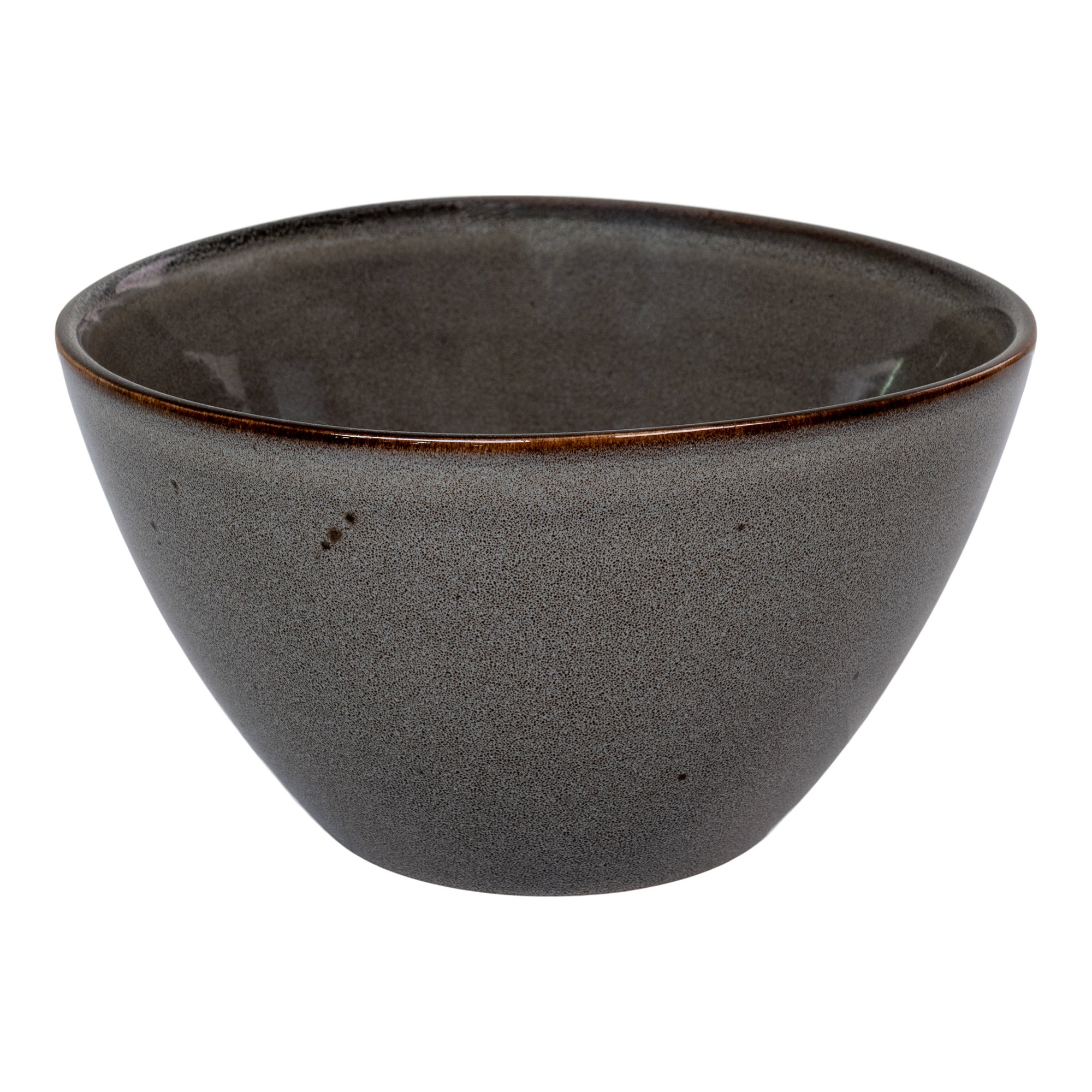 Selma Skål, keramik, grå/brun, ø15x9 cm, sæt af 4