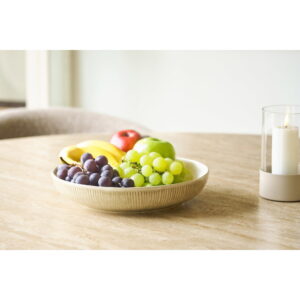 Viola Serveringsskål, keramik, beige, ø27x5,8 cm - Billede 5