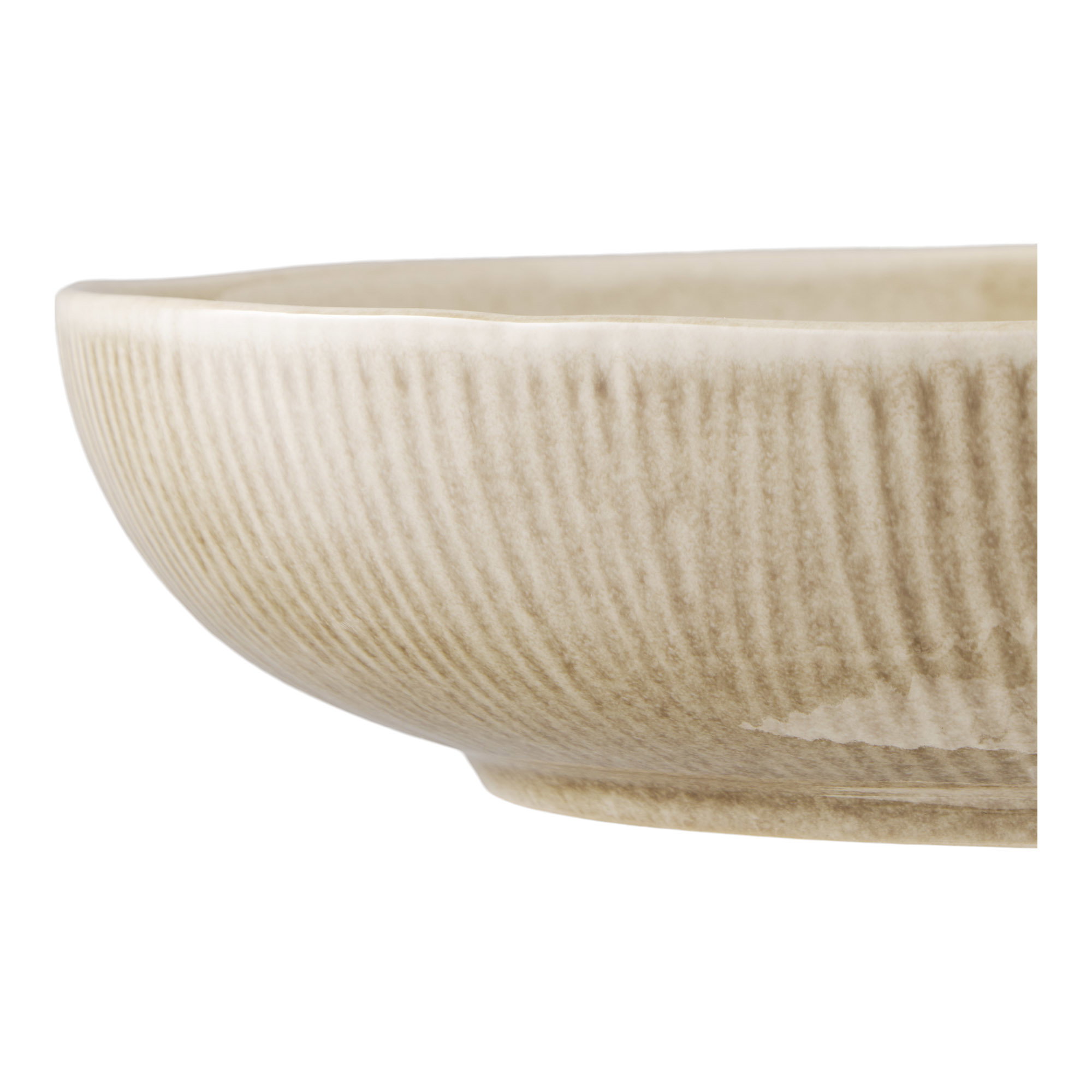 Viola Serveringsskål, keramik, beige, ø27x5,8 cm - Billede 3