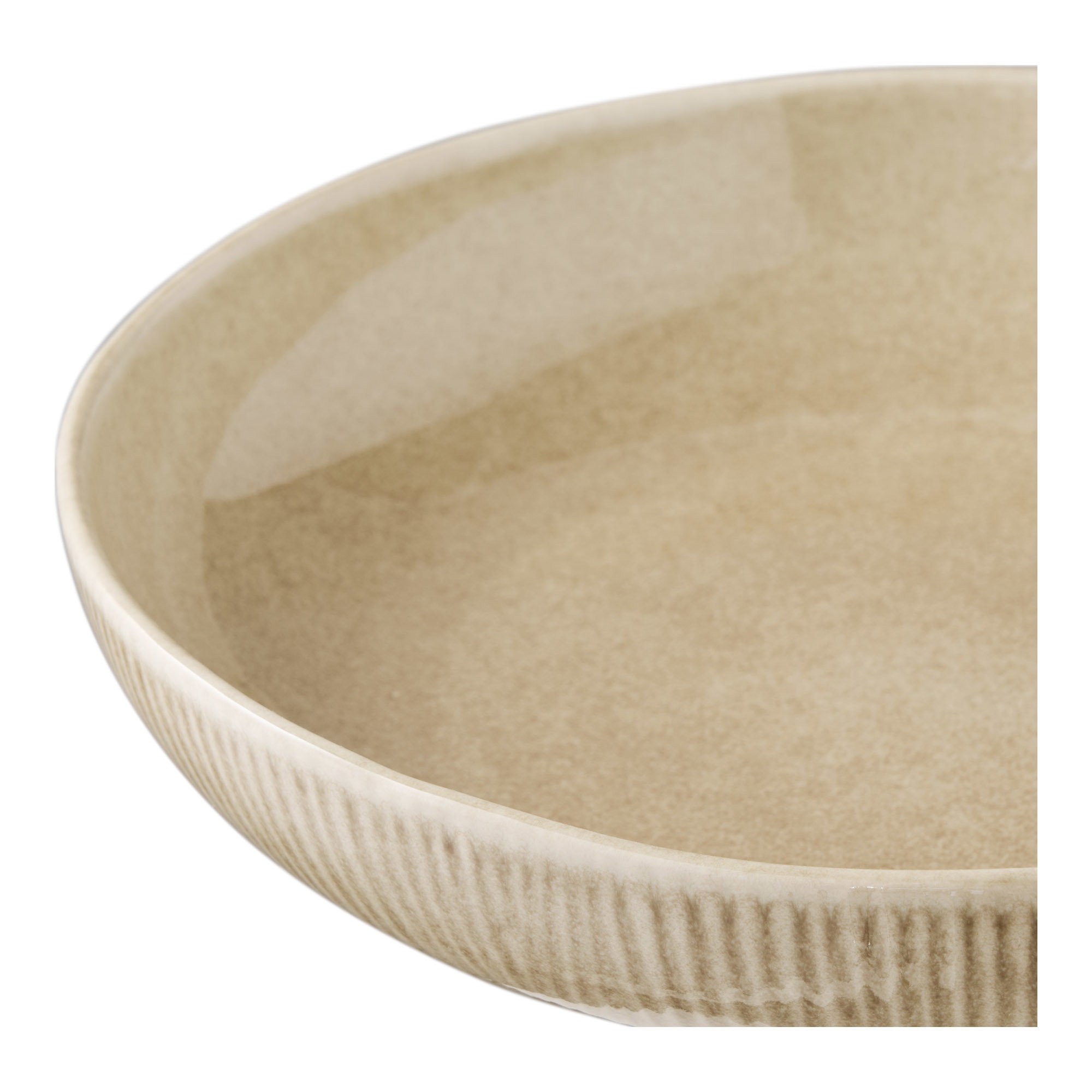 Viola Serveringsskål, keramik, beige, ø27x5,8 cm - Billede 4