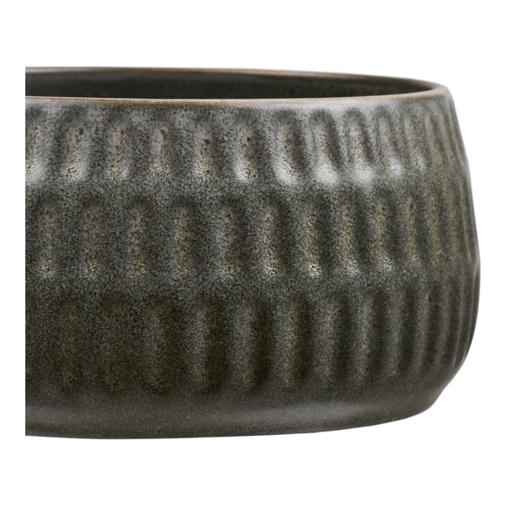 Amalia Skål, keramik, grågrøn, ø14x7,5 cm, sæt af 2 - Billede 2