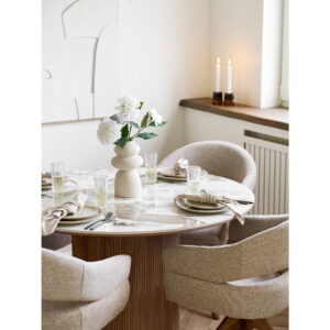 Viola Frokosttallerken, keramik, beige, ø21 cm, sæt af 4 - Billede 5