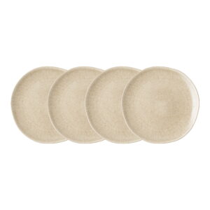 Viola Frokosttallerken, keramik, beige, ø21 cm, sæt af 4 - Billede 4