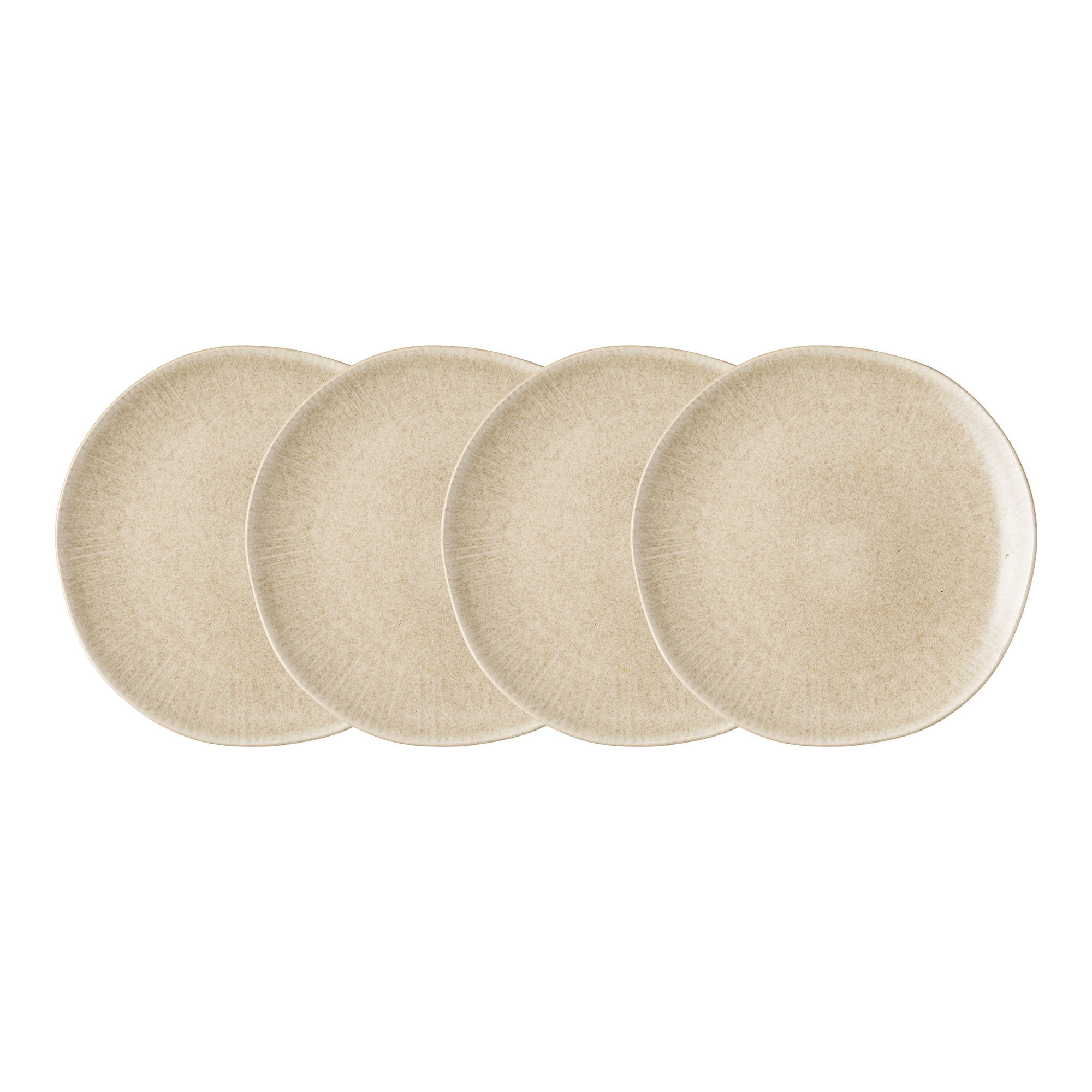 Viola Frokosttallerken, keramik, beige, ø21 cm, sæt af 4 - Billede 4