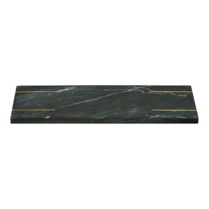 Alternative view of Diu Bakke, marmor, sort/messing, 38x12,5 cm