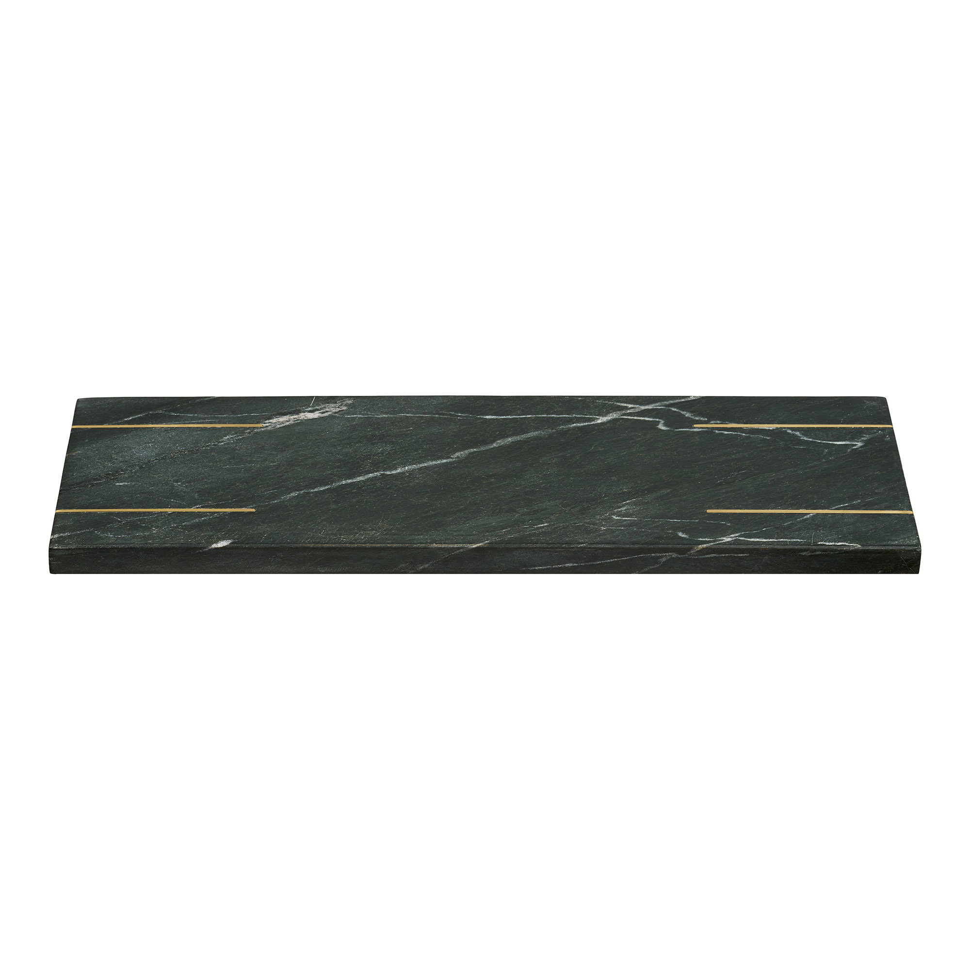 Diu Bakke, marmor, sort/messing, 38x12,5 cm - Billede 2