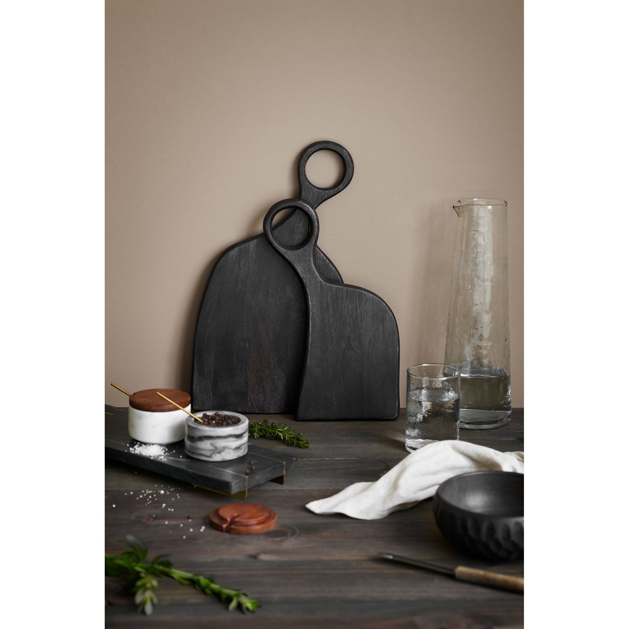Diu Bakke, marmor, sort/messing, 38x12,5 cm - Billede 6