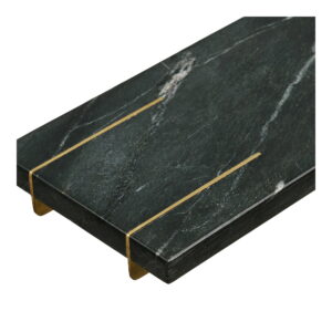 Diu Bakke, marmor, sort/messing, 38x12,5 cm - Billede 3