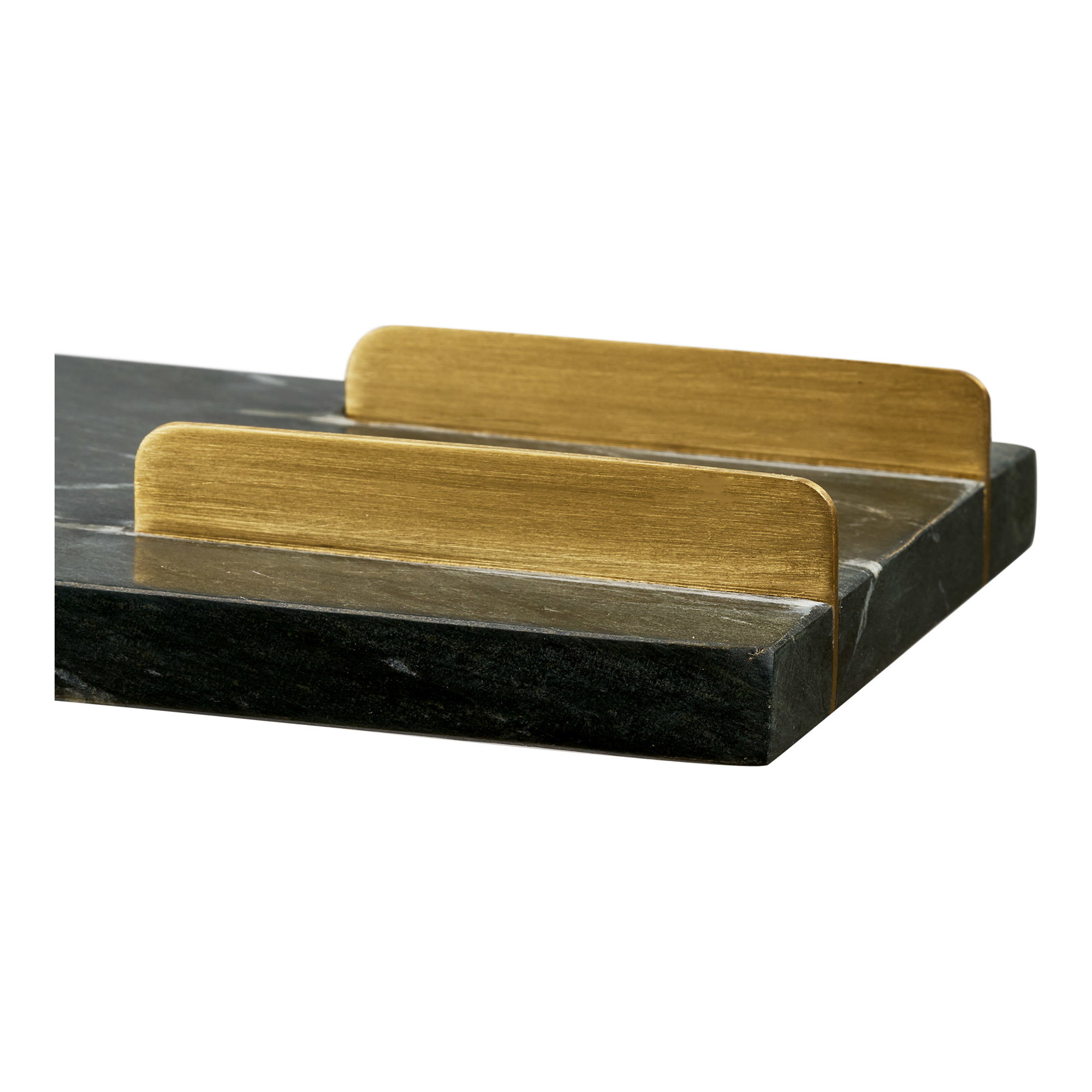 Diu Bakke, marmor, sort/messing, 38x12,5 cm - Billede 4