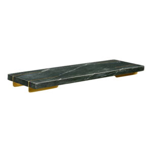 Diu Bakke, marmor, sort/messing, 38x12,5 cm