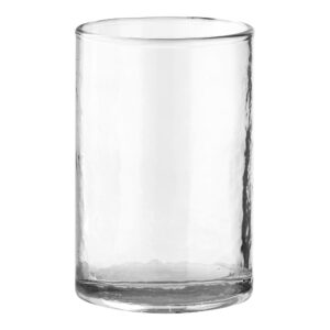 Nalanda Hamret Drikkeglas, klar, sæt af 4