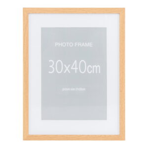 Marbella Ramme Display, MDF/glas, 7 stk. sort og 8 stk. natur, 30x40 cm - Billede 4