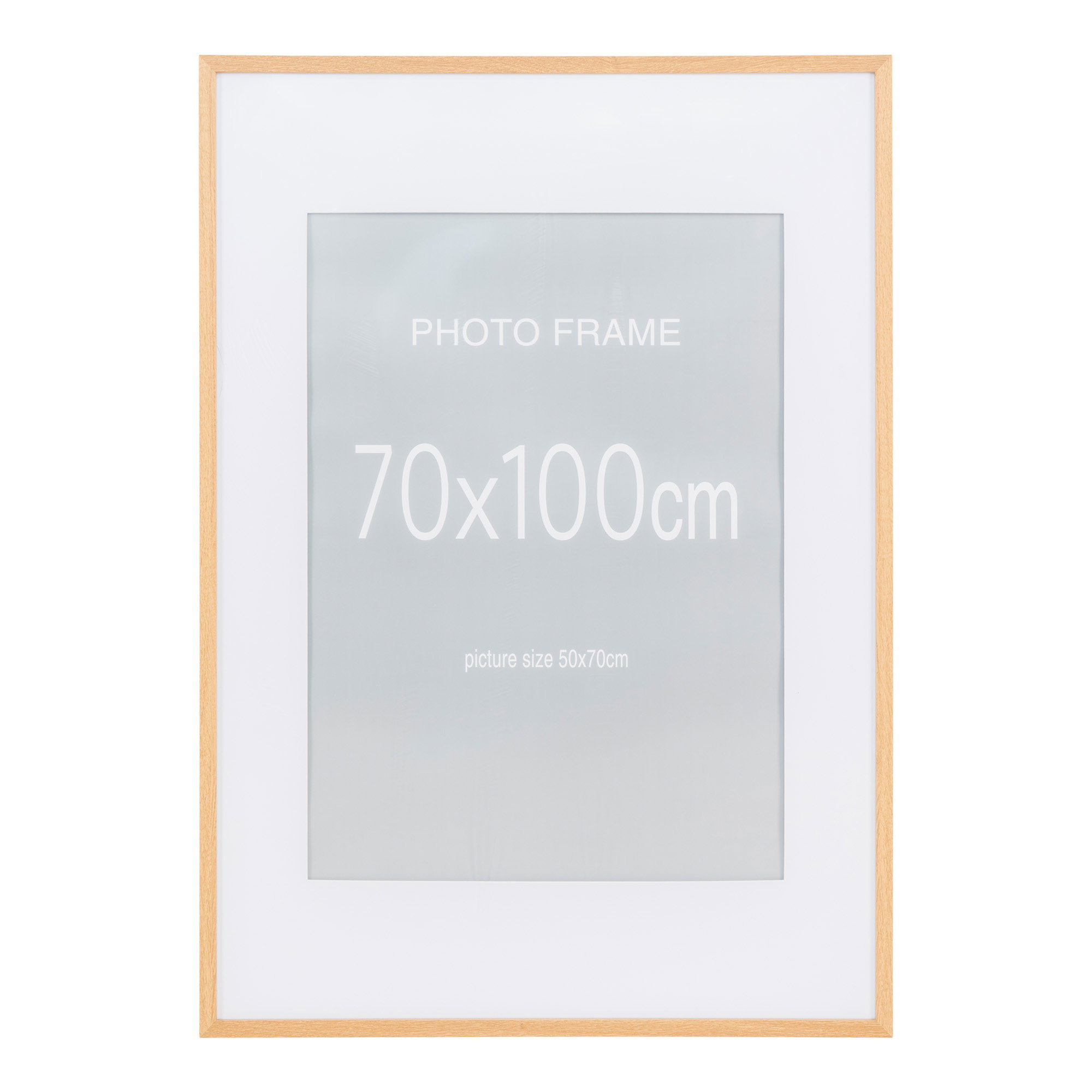 Marbella Ramme Display, MDF/glas, 7 stk. sort og 8 stk. natur, 70X100 cm - Billede 4